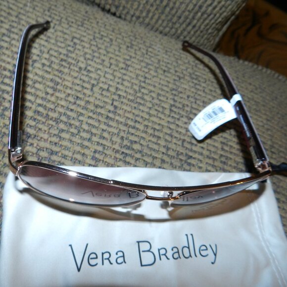 Vera Bradley Aya Polarized Aviator Sunglasses & Logo Dust bag💥🆕NWT! - Picture 11 of 15